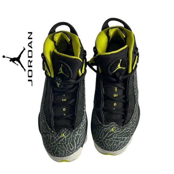 Jordan Other - Nike Air Jordan 6 Rings GS Venom Green Bred Concord Grey Boys Sneakers  Sz 5.5